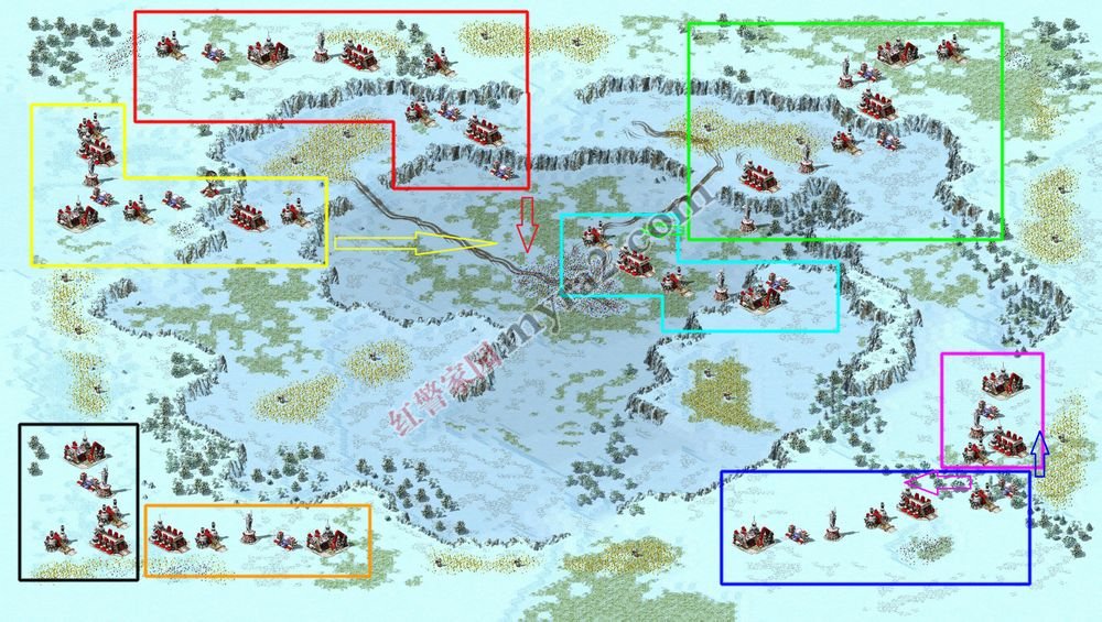 来源攻略的冰天雪地位置示意
