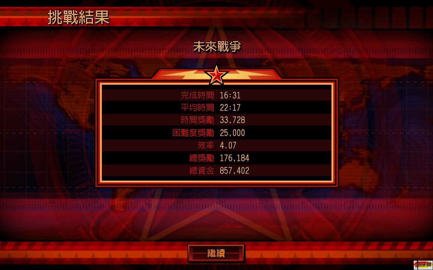 原作者未来战争挑战结果截图